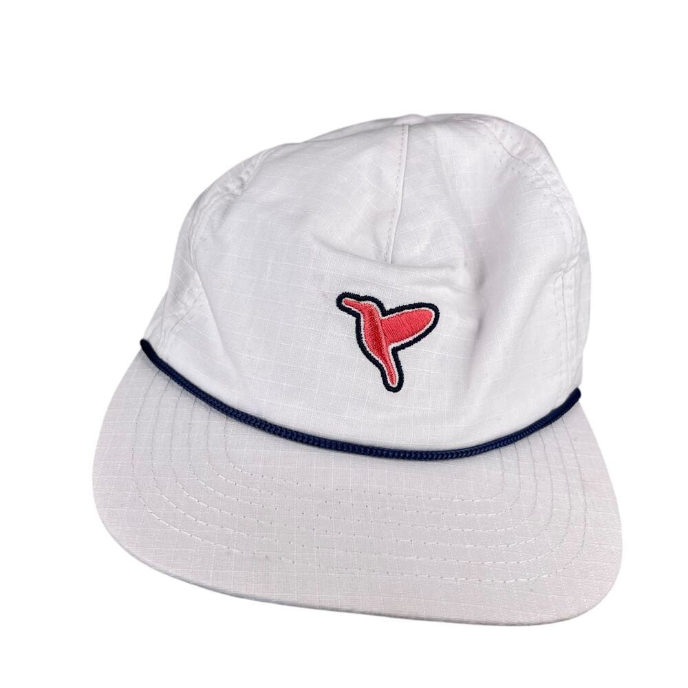 Birddog Clothing White and Pink Basic Dad Adjustable Baseball Cap Hat One Size